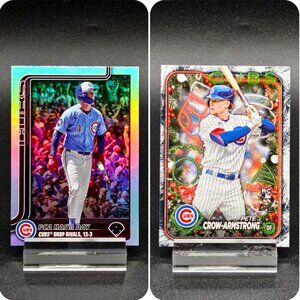 Pete Crow-Armstrong Update Holo Foil Metallic RC Chicago Cubs Star